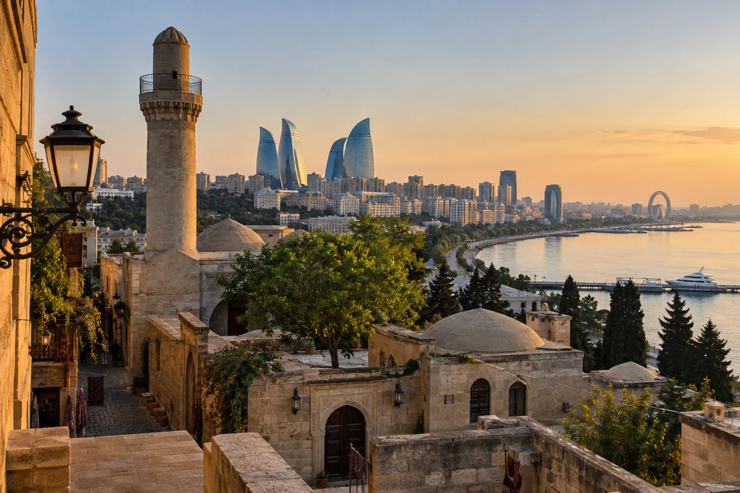 Illustrative view of Baku & Absheron